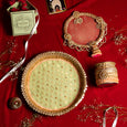 Zinnia Bead Work Karwa Chauth Thali Set