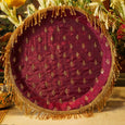 Purple Tassles Karwa Chauth Thali Set
