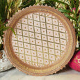 Pretty Peach Karwa Chauth Thali Set