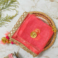 Coral Peach Thali Cover