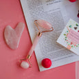 Rose Quartz Roller & Gua Sha Facial Combo