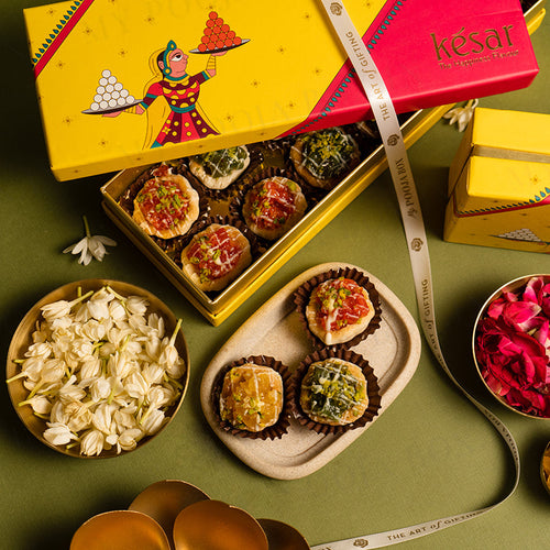 Assorted Almond Fruit Tart Sweet Box 300gms