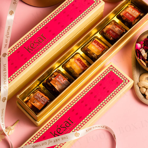 Assorted Sugarfree Dry Fruit Cake 6PC Sweet Box