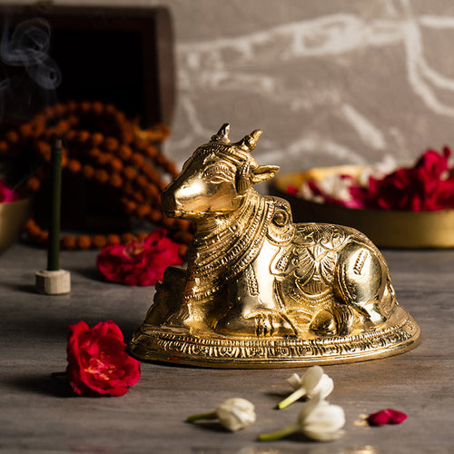 Divine Brass Shiv Nandi Bull