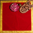 24x24 INCH Designer Velvet Pooja Aasan