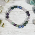 Education Crystal Healing Bracelet⎮Rose Quartz, Amethyst, Lapiz Lazuli