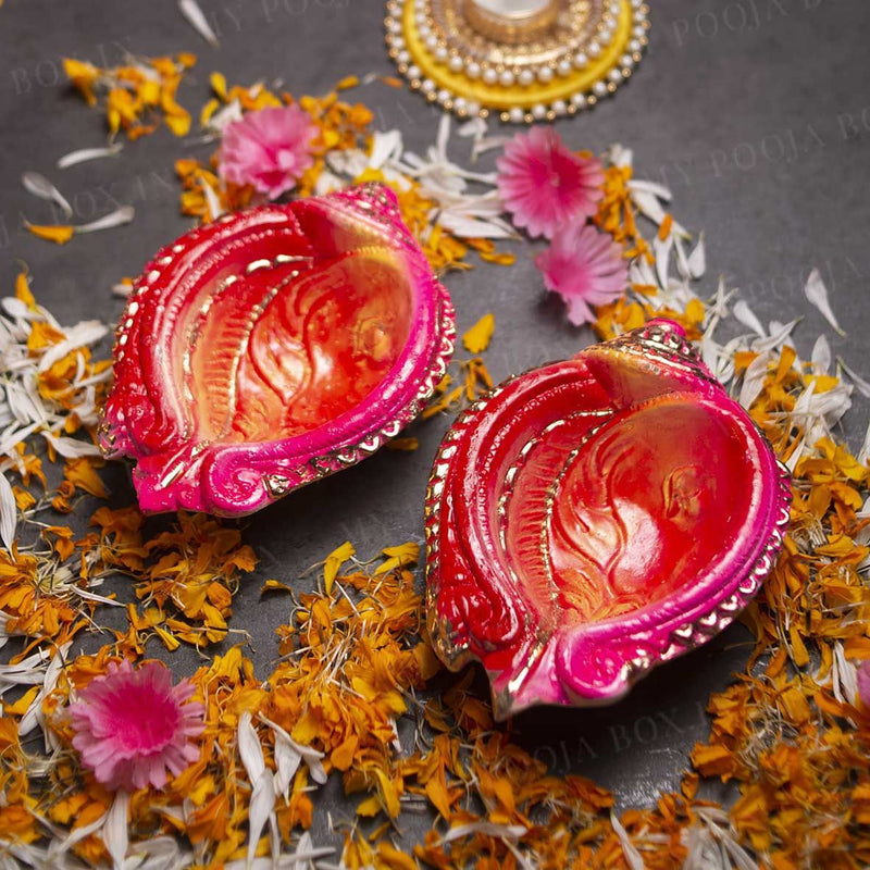 6.5INCH Candor Eco Friendly Diya (Set of 2)