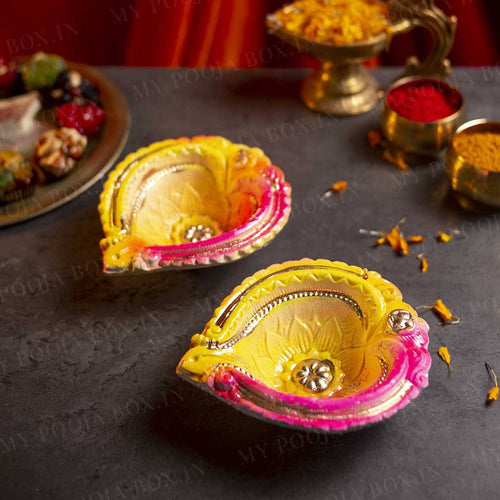 6" Allure Eco Friendly Diya (Set of 2)