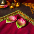 4" Eco Friendly Sparkling Diya (Set of 2)