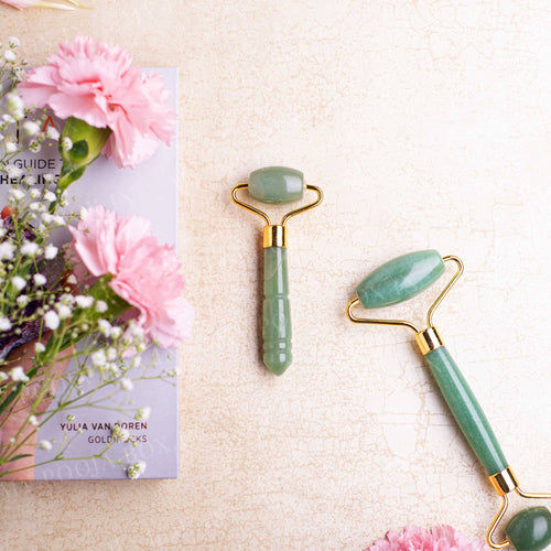 Green Aventurine Mini Facial Massage Beauty Roller