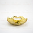 Alluring Golden Leafy Candle Showpiece Holder