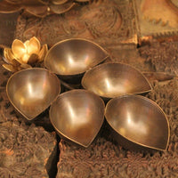 Beautiful Handmade Antique Brass Panchbhooti/ Aarti Lamp Pooja Items