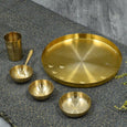Bhog Tulsi Kansa Set Pooja Items