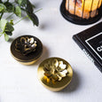Brass Zahra Nut Case ( Set Of 2 ) Home Decor