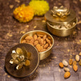 Brass Zahra Nut Case ( Set Of 2 ) Home Decor