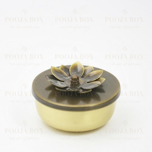 Brass Zahra Nut Case ( Set Of 2 ) Home Decor