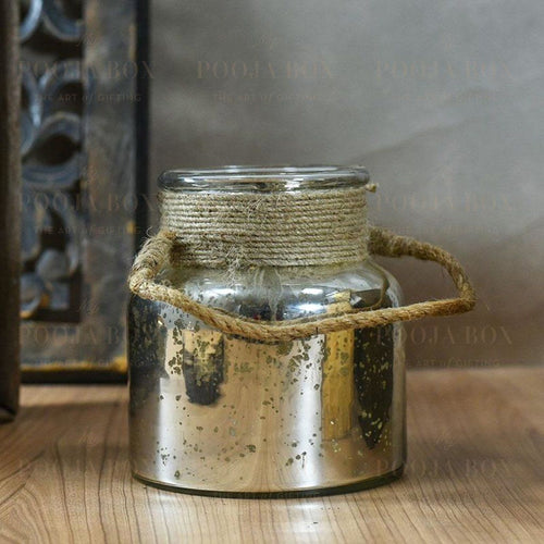 Fairy Dust Glass Jar Candle Holder