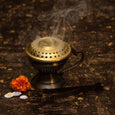 Handcrafted Brass Chirag Dhuni/fumer With Tong Diffusor