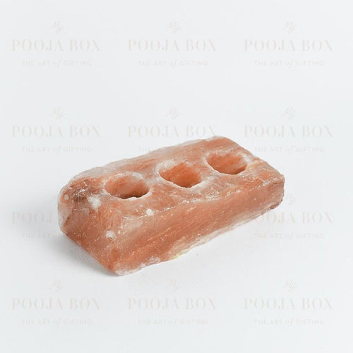 Himalayan Pink Salt Brick T-Light Glow Lamp Salt Lamp