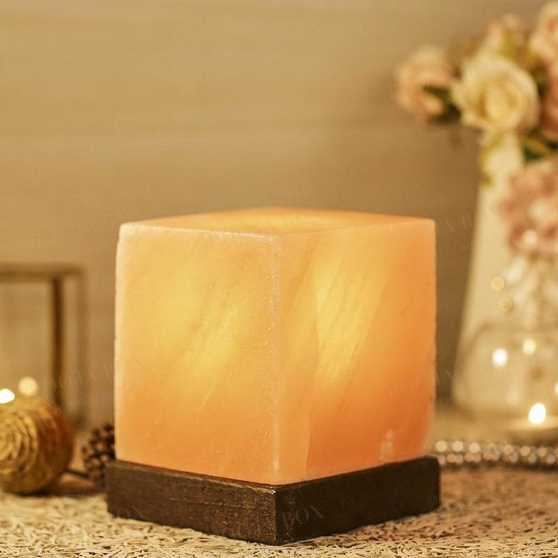 Himalayan Pink Salt Cube Glow Lamp