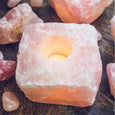 Himalayan Pink Salt Naturally Carved T-Light Lamp Salt Lamp