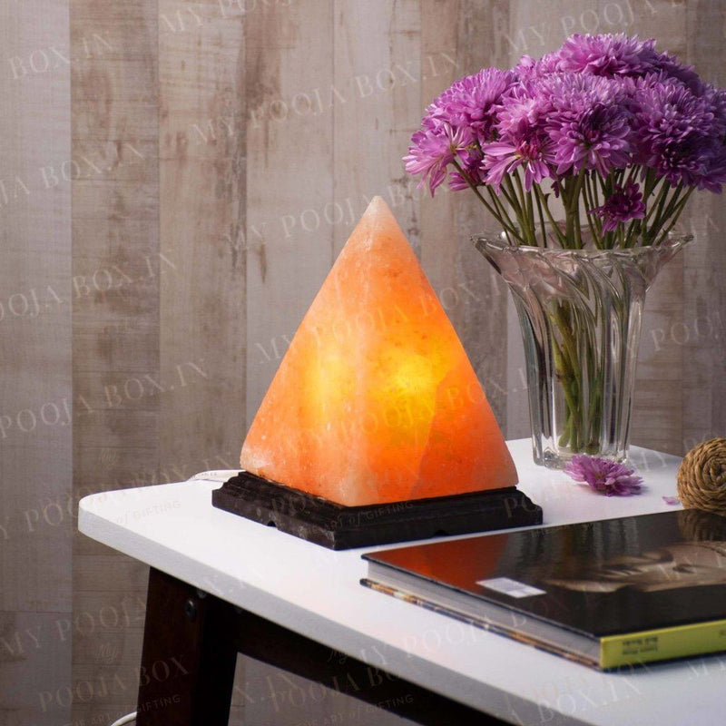 Himalayan Pink Salt Pyramid Glow Lamp