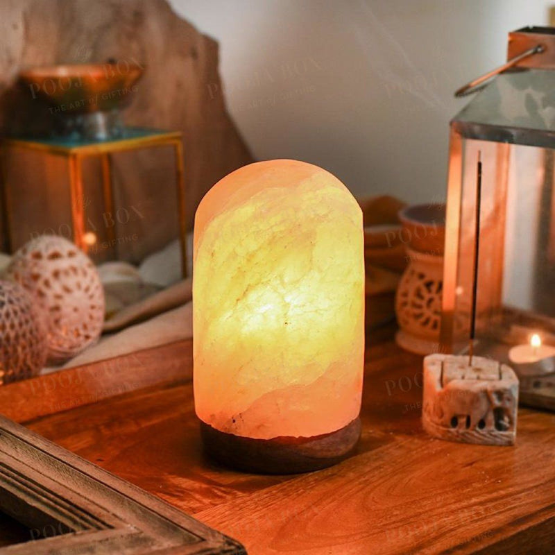 Himalayan Pink Salt Shivling Glow Lamp