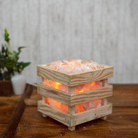Himalayan Rock Salt Lamp Basket Salt Lamp