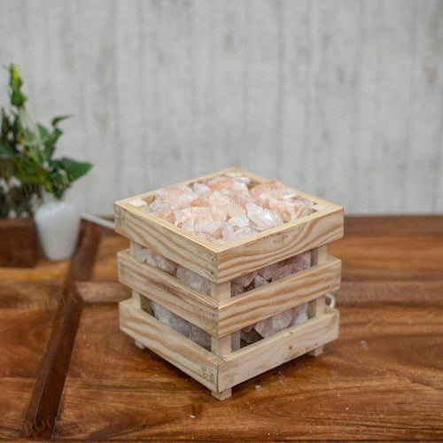 Himalayan Rock Salt Lamp Basket Salt Lamp