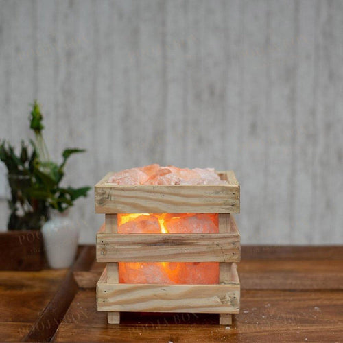 Himalayan Rock Salt Lamp Basket Salt Lamp
