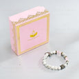 Howlite & Rose Quartz Bracelet With Buddha And Angel Wings