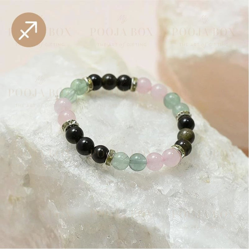 Sagittarius Zodiac Crystal Bracelet