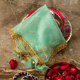 Prismatic Mint Green Thali Cover