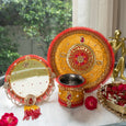 Suhagan Sunflower Karwa Chauth Thali Set