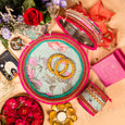 Blossoming Begonia Karwa Chauth Thali Set