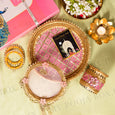 Pretty Pink Karwa Chauth Thali Set