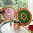 Roshni Green Karwa Chauth Thali Set