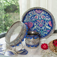 Chandani Raat Blue Karwa Chauth Thali Set