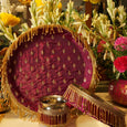 Purple Tassles Karwa Chauth Thali Set