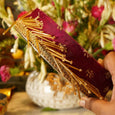 Purple Tassles Karwa Chauth Thali Set