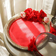 Lovely Red Roses Karwa Chauth Thali Set