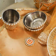 Gold Lace Karwa Chauth Thali Set with Cover