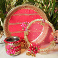 Peachy Bridal Karwa Chauth Thali Set