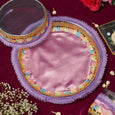 Lavish Lavender Karwa Chauth Thali Set