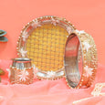 Yellow Zinnia Karwa Chauth Thali Set