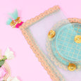 Lush Blue Thali Cover