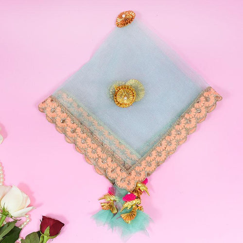 Lush Blue Thali Cover