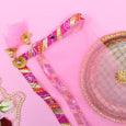 Pastel Pink Jaipuri Thali Cover