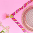 Pastel Pink Jaipuri Thali Cover