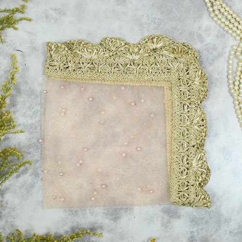 Rose Pink Beaded Thali Cover